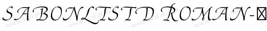 SabonLTStd Roman字体转换